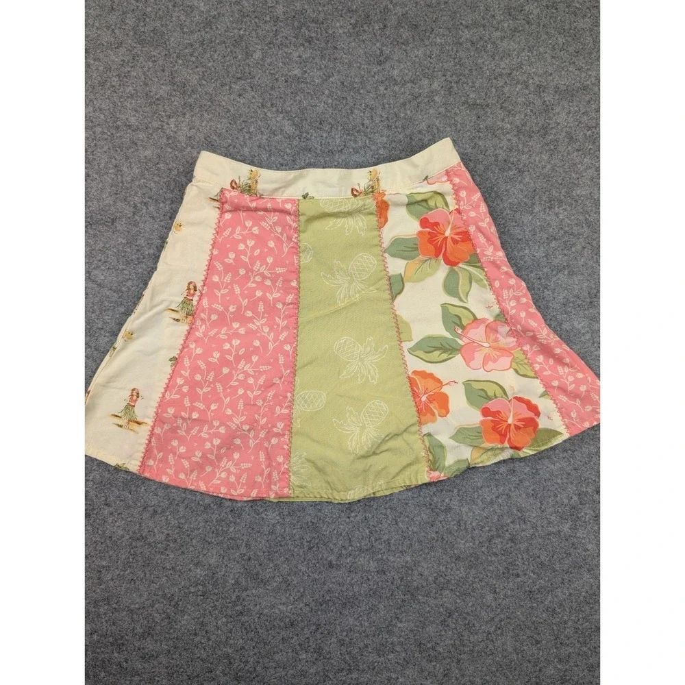 Vintage Gymboree Girls‎ Aloha Island Patchwork Skort Hula Pineapple Pink Green 5